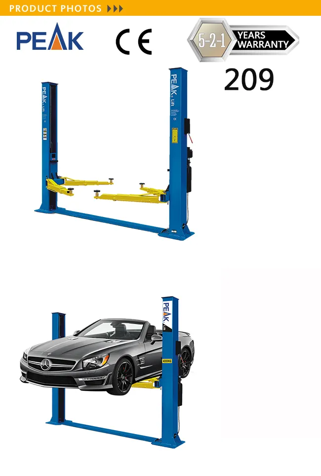 4.0 Tonne Capacity Hydraulic Direct-Drive Twin Post Car Lift (209)