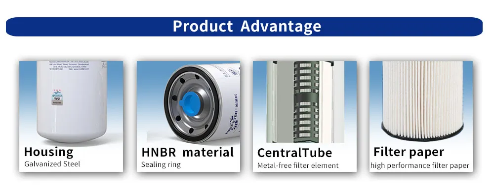 Auto Spin-on Parts Trucks Oil Filter for Hino Engine 15607-1731