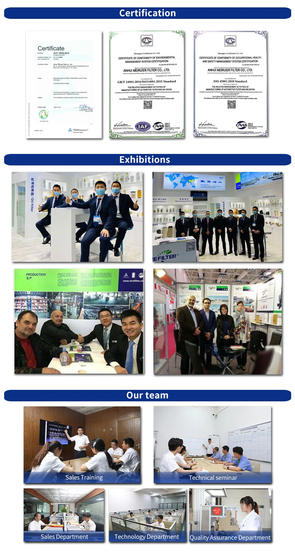 Auto Spin-on Parts Trucks Oil Filter for Hino Engine 15607-1731